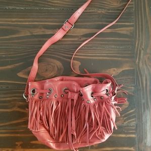 Tylie Malibu leather fringe crossbody